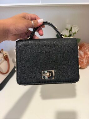 Kate Spade Black Leather Top-Handle mini Bag